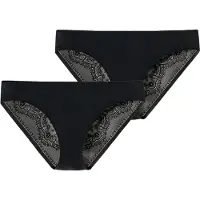 Schiesser Slip 'Invisible Lace' noir