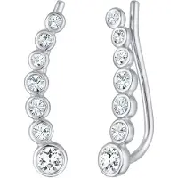 Elli Boucles d'oreilles argent / transparent