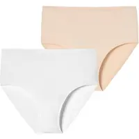 Schiesser Slip ' Invisible Soft ' sable / blanc