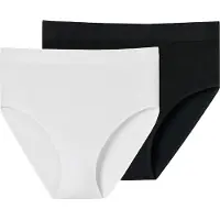 Schiesser Slip 'Retro Classic Seamless' noir / blanc