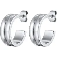 Elli Boucles d'oreilles 'Creole' argent