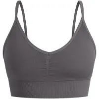 SMILODOX Soutien-gorge de sport anthracite / blanc
