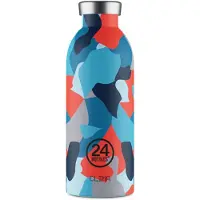 24Bottles Gourdes 'Van Orton' bleu clair / bleu foncé / rouge clair / noir