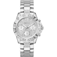 GUESS Montre à affichage analogique 'Majesty' argent