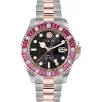 Philipp Plein Montre à affichage analogique or / fuchsia / argent