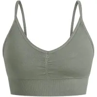 SMILODOX Soutien-gorge de sport olive / blanc
