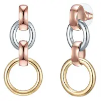 Lulu & Jane Boucles d'oreilles or / or rose / argent