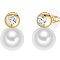 Lulu & Jane Boucles d'oreilles jaune d'or