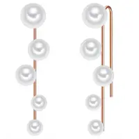 Lulu & Jane Boucles d'oreilles or / blanc