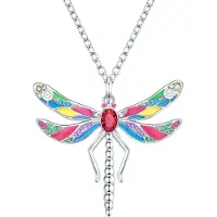 Lulu & Jane Chaîne bleu / rose / argent