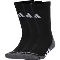 Adidas Chaussettes de sport 'Performance Grip CLIMACOOL Cushioned Crew 3 Pairs' gris chiné / noir / blanc