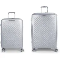 Gabol Queens Spinner Tsa Expandable 182.1l Trolley Bag 2 Units Argenté