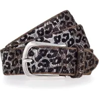 B.belt Ceinture chocolat / noir / argent