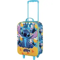 KARACTERMANIA Disney Lilo & Stitch Colors Soft Trolley Bag Bleu Enfants