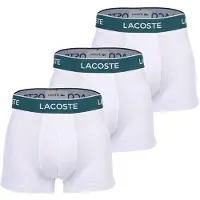 Lacoste Boxers gris clair / vert foncé / blanc