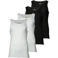 Tom Tailor Maillot de corps noir / blanc