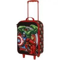 KARACTERMANIA Marvel The Avengers Almighty Soft 3d Trolley Bag Noir Enfants