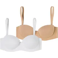Schiesser Soutien-gorge ' Bandeau mit Schale - Unique Micro ' nude / blanc