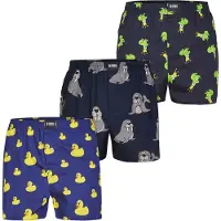 Happy Shorts Boxers bleu marine / bleu nuit / bleu foncé / jaune / gris / vert