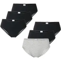 Schiesser Slip ' Modern Multipacks ' gris chiné / noir