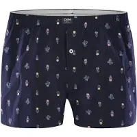 Dim Boxers bleu foncé / jaune / blanc