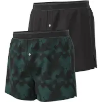Adidas Boxers ' Active Woven ' vert foncé / noir