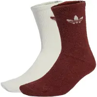 Adidas Chaussettes Fluffy Crew Sock 2 Pairs femmes - Rouge - M