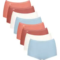 Sloggi Slip 'Basic+' bleu clair / mandarine / merlot / blanc
