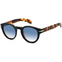 David Beckham Lunettes de soleil pour homme DB 7041/S Noir havane 48/24/145