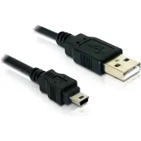 DeLOCK 82252 USB 2.0 A/Mini USB 2.0 B Kabel 1.8 m schwarz