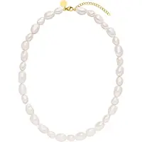 Purelei Chaîne 'Keshi Moonlight' or / blanc perle