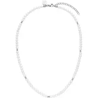 Purelei Chaîne 'Finesse' argent / blanc perle