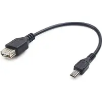 Gembird Cablexpert A-OTG-AFBM-03 - Câble USB - Micro-USB de type B (M) pour USB (F) - USB OTG - 15 cm