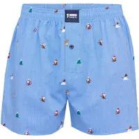 Happy Shorts Boxers ' XMAS ' bleu clair