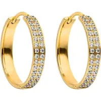 Purelei Boucles d'oreilles 'City Lights' or / transparent