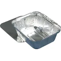 Papstar Bacs à aliments jetables, Contenant à usage unique, Argent