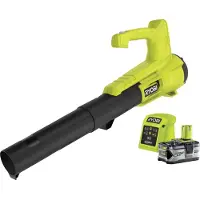 Ryobi Souffleur de feuilles sans fil RY18BLA-140 Souffleur de feuilles, souffleur de jardin au design léger, 18V incl. batterie 4Ah