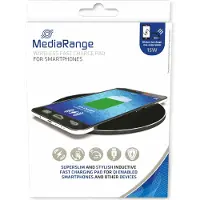 MediaRange MRMA118 Station de recharge rapide par induction pour smartphones - max. 15W, noir