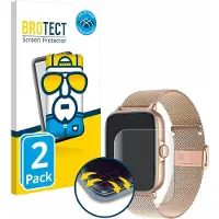 BROTECT Protection d'écran intégrale, Film de protection pour smartwatch, Transparent