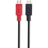 Renkforce Câble USB 2.0 USB-Micro-B mâle, USB-Micro-B mâle 0.30 m Noir (0.30 m, USB 2.0, 2.50 W)
