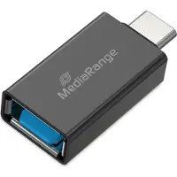 MediaRange MRCS216 changeur de genre de câble USB Type-A USB Type-C Noir