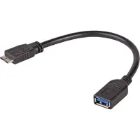 Akyga Adaptateur USB - AK-AD-30 - USB A 3.0 vers Micro USB 3.0 - 15 cm - Haute qualité