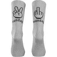 Northwave Hommes, Chaussettes de sport, Chaussettes Sunday Monday (36 - 39), Multicolore, Gris