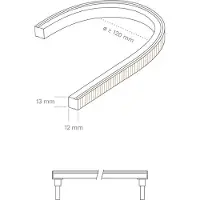 Sigor 9,6W/m Bande LED ART TOP 2700K 5m 120LED/m IP67 24V 640lm/m RA90 (Blanc chaud, 500 cm, Intérieur)