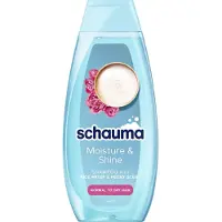 Schwarzkopf Schauma Moisture & Shine Shampoo For Dry And Normal Hair With Rice Water 400Ml (Shampoing liquide, 400 ml)