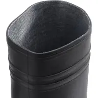 vidaXL Bottes en caoutchouc Noir Taille 40 PVC