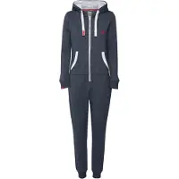 Oxmo Tenue d'intérieur bleu foncé / rouge sang / blanc