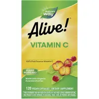 Nature'S Way , Alive!, Vitamine C Soutien Immunitaire, 120 Gélules Végétariennes