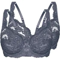 Sassa Soutien-gorge 'Classic Lace' gris fumé