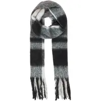 Oxmo Écharpe 'Vivi ' gris / noir / blanc